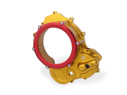 CNC RACING CA510 Ducati Hypermotard 698 Mono (2024+) Oil Bath Clear Clutch Cover (bi-color) – Accessories in the Motoraider Motorcycle Aftermarket Accessories and Parts Online Shop
