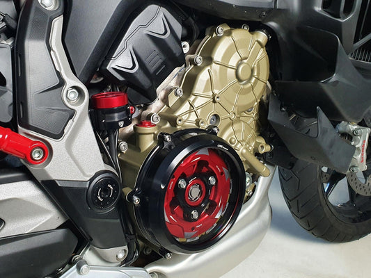 CA210 - CNC RACING Ducati Diavel V4 / Multistrada V4 Clear Clutch Cover + Conversion Kit – Accessories in the Motoraider Motorcycle Aftermarket Accessories and Parts Online Shop