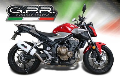 GPR Honda CB500F (13/16) Full Exhaust System "Albus Ceramic" – Accessories in the 2WheelsHero Motorcycle Aftermarket Accessories and Parts Online Shop