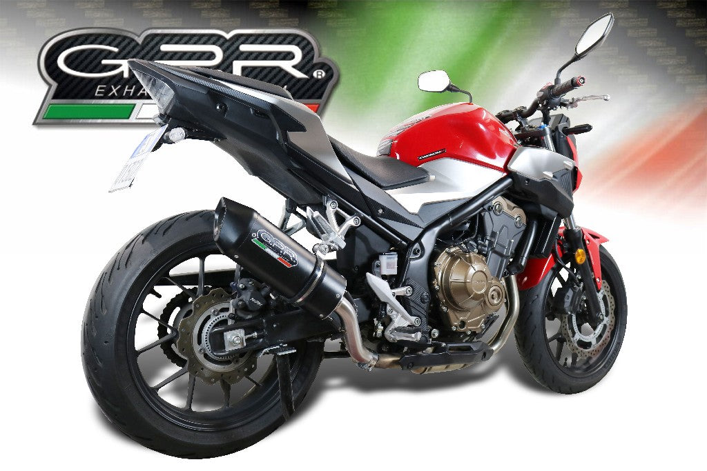 GPR Honda CB500F (2019 – ) Full Exhaust System "Furore Nero" – Accessories in the 2WheelsHero Motorcycle Aftermarket Accessories and Parts Online Shop