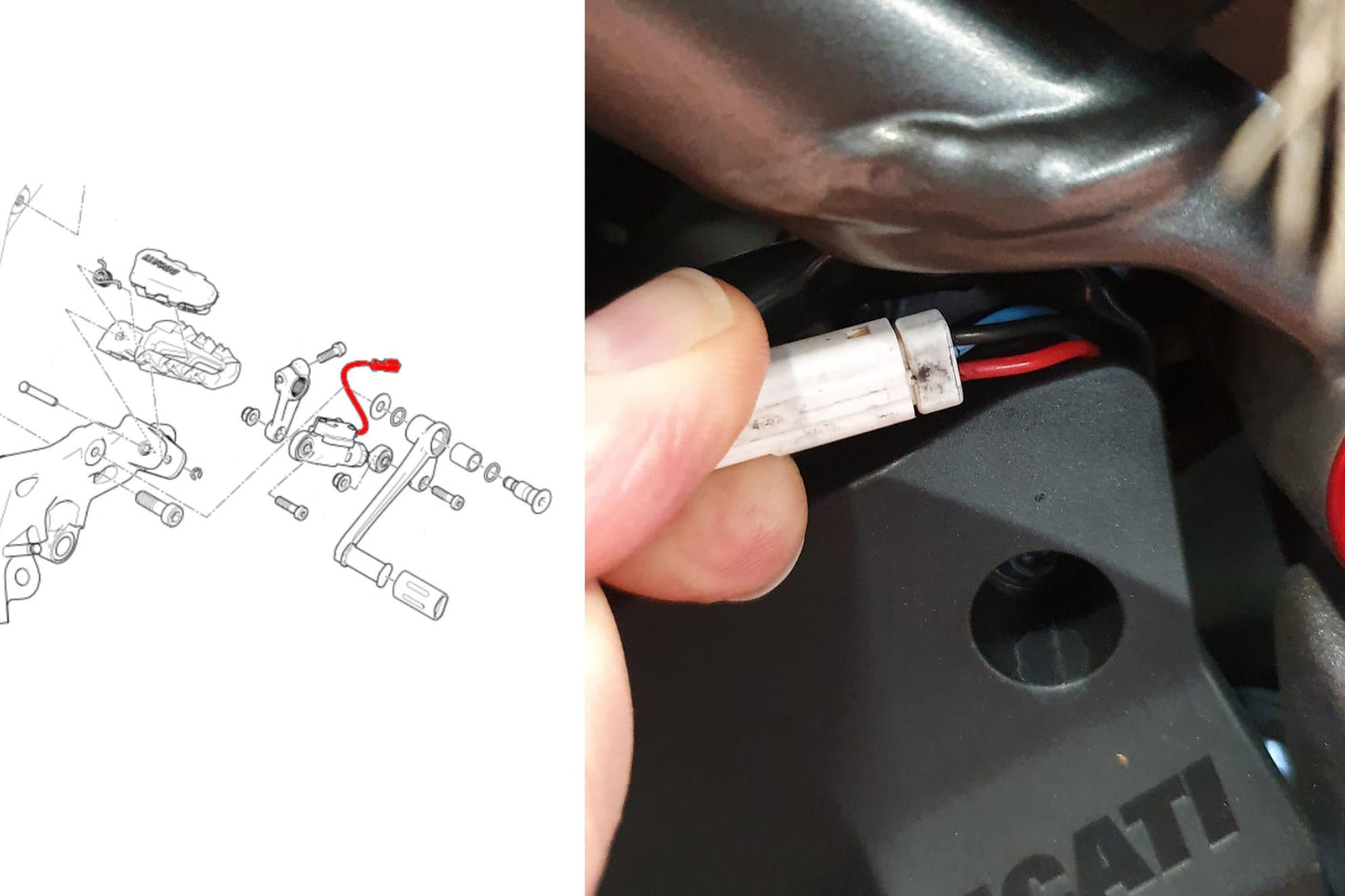 CB005 - CNC RACING Ducati QS Reverse Shift Cable – Accessories in the Motoraider Motorcycle Aftermarket Accessories and Parts Online Shop