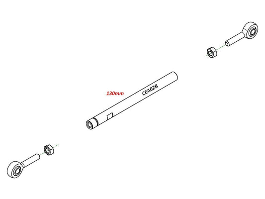 CEA02 - CNC RACING Gear Shift Rod (130 mm) – Accessories in the Motoraider Motorcycle Aftermarket Accessories and Parts Online Shop