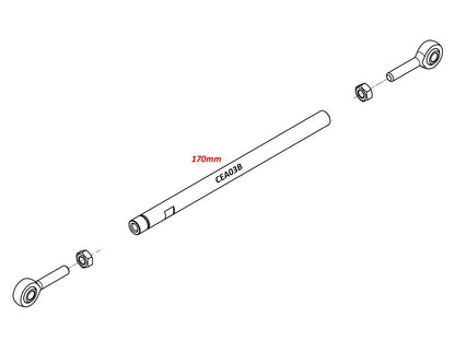 CEA03 - CNC RACING Gear Shift Rod (170 mm) – Accessories in the Motoraider Motorcycle Aftermarket Accessories and Parts Online Shop
