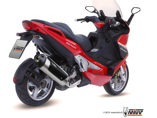 MIVV C.GL.0009 GILERA NEXUS 500 ( 2004 / 12 ) Slip-on Exhaust "Urban" (stainless steel; not approved) – Accessories in the 2WheelsHero Motorcycle Aftermarket Accessories and Parts Online Shop