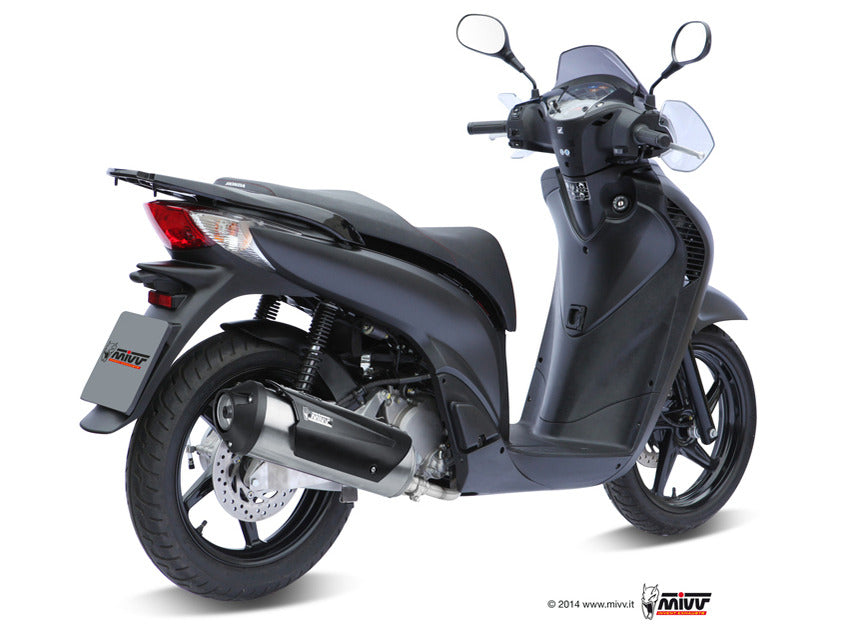 MIVV C.HO.0004 HONDA SH 125 / 150 ( 2002 / 12 ) Full System(Kat) Exhaust "Urban" (stainless steel; approved) – Accessories in the 2WheelsHero Motorcycle Aftermarket Accessories and Parts Online Shop
