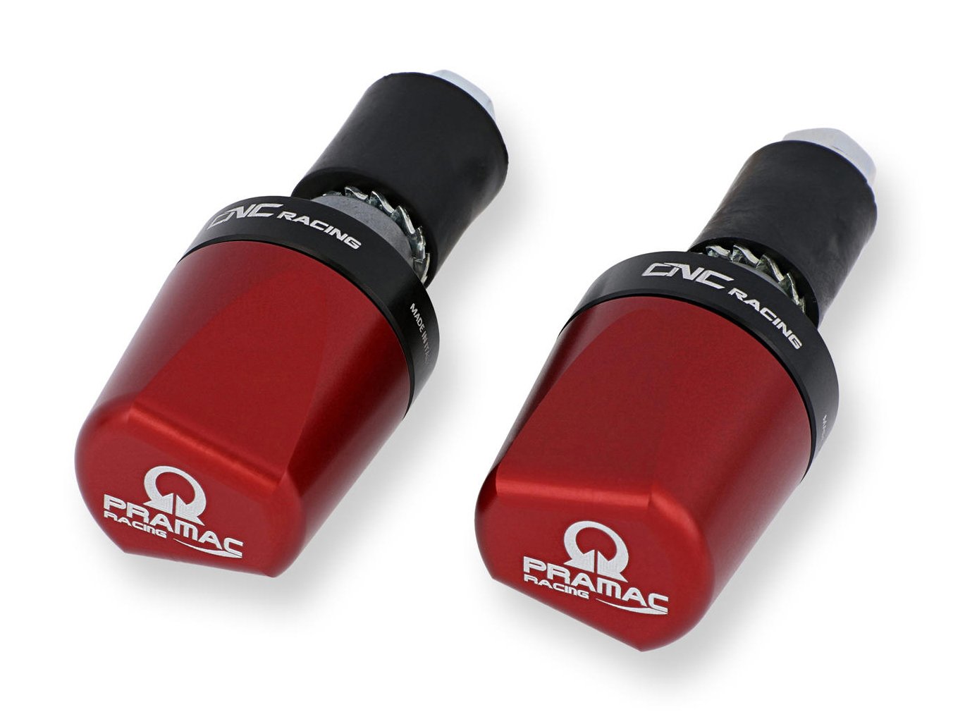 CM236PR - CNC RACING Universal Handlebar Ends "Look" (Pramac edition) – Accessories in the Motoraider Motorcycle Aftermarket Accessories and Parts Online Shop