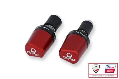 CM236PR - CNC RACING Universal Handlebar Ends "Look" (Pramac edition) – Accessories in the Motoraider Motorcycle Aftermarket Accessories and Parts Online Shop