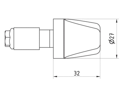 CM236PR - CNC RACING MV Agusta Handlebar End Weights "Look" (Pramac Racing Limited Edition) – Accessories in the Motoraider Motorcycle Aftermarket Accessories and Parts Online Shop