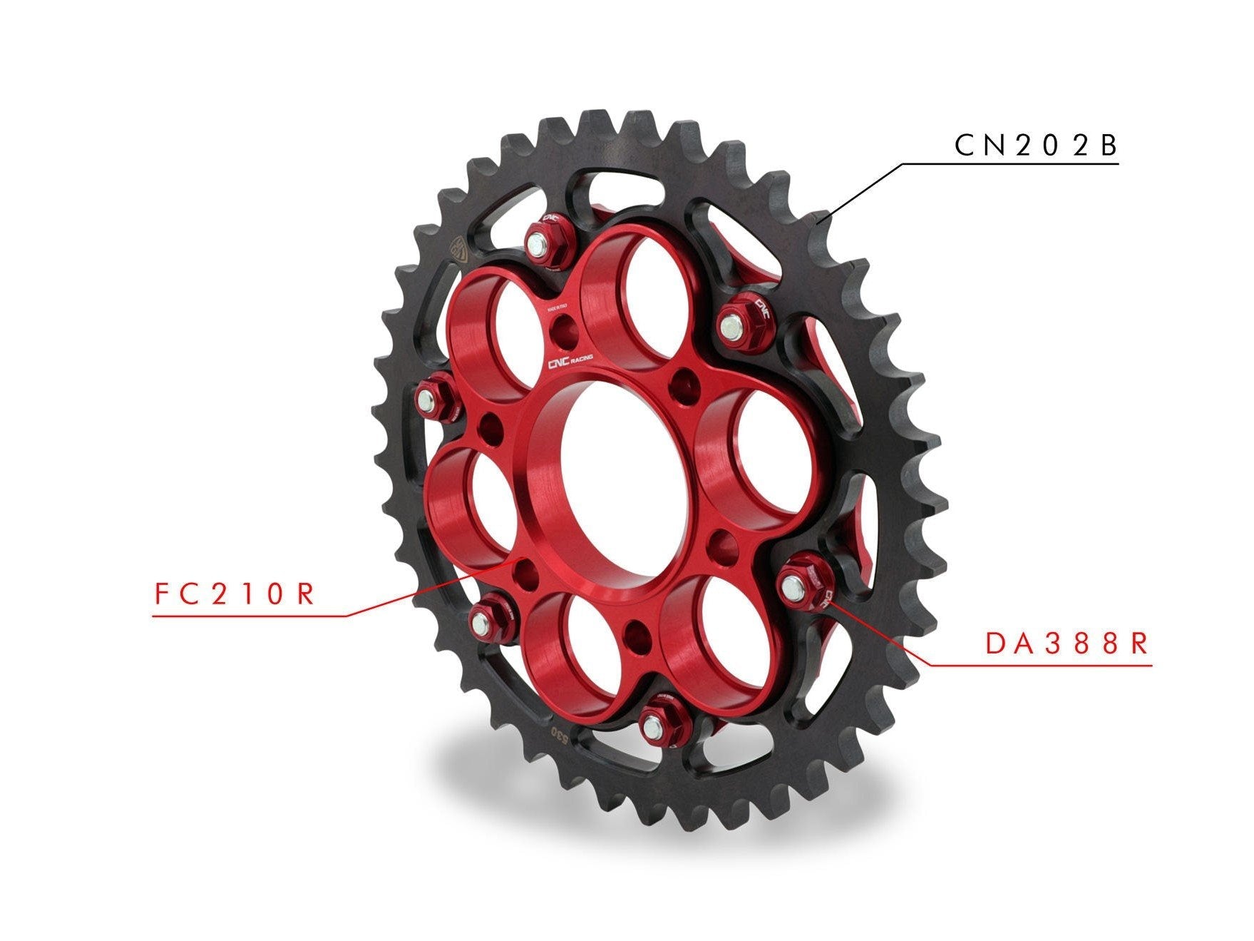 CNC RACING Ducati Multistrada 1260/1200 6 Holes Gear Ring (Z40-42; P530) – Accessories in the Motoraider Motorcycle Aftermarket Accessories and Parts Online Shop