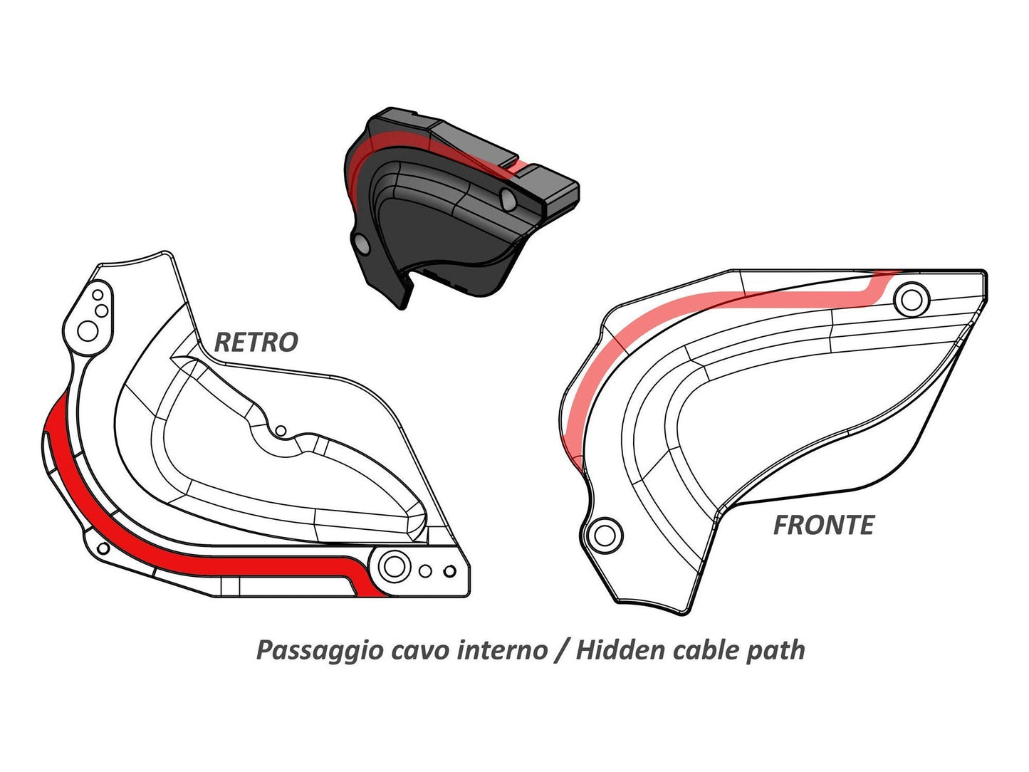 CP169 - CNC RACING Ducati Multistrada 950 (17/18) Sprocket Cover – Accessories in the Motoraider Motorcycle Aftermarket Accessories and Parts Online Shop
