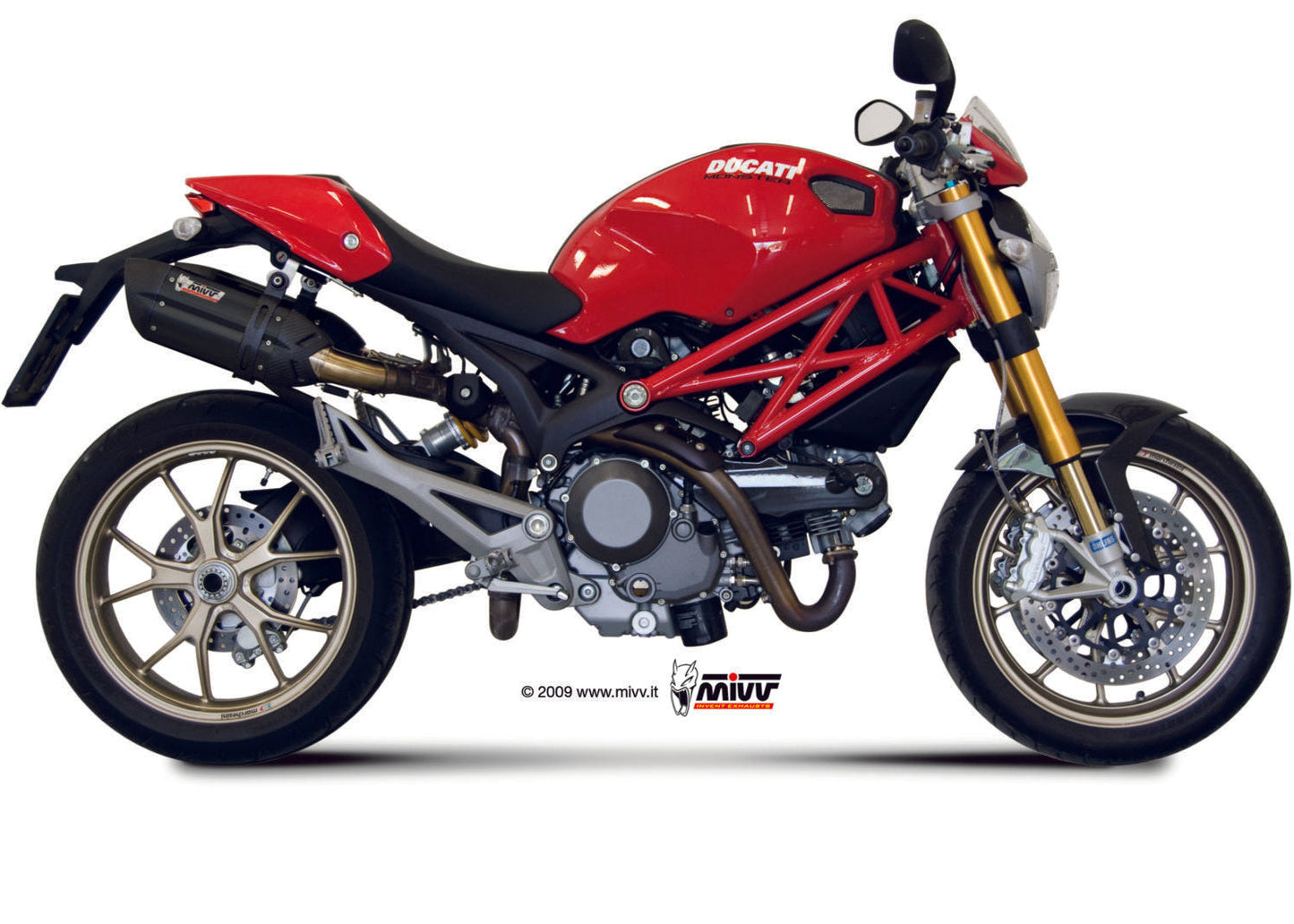 MIVV D.025 Ducati Monster 1100 (08/10) Dual Slip-on Exhaust "Suono" (black; approved) – Accessories in the 2WheelsHero Motorcycle Aftermarket Accessories and Parts Online Shop