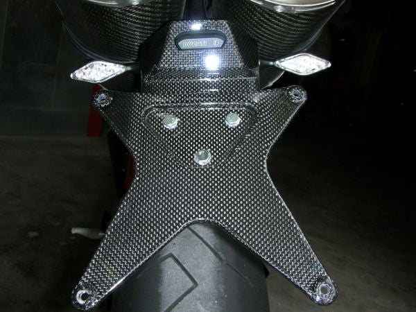 CARBONVANI Ducati Superbike 1098 / S / R (06/11) Carbon License Plate Holder (for USA; w/o lights) – Accessories in the 2WheelsHero Motorcycle Aftermarket Accessories and Parts Online Shop