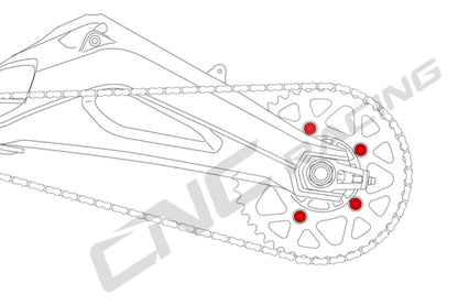 DA383 - CNC RACING Ducati Rear Sprocket Nuts (M10x1.25) – Accessories in the Motoraider Motorcycle Aftermarket Accessories and Parts Online Shop