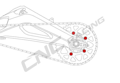 DA386 - CNC RACING Ducati Rear Sprocket Nuts (M10x1.0) – Accessories in the Motoraider Motorcycle Aftermarket Accessories and Parts Online Shop
