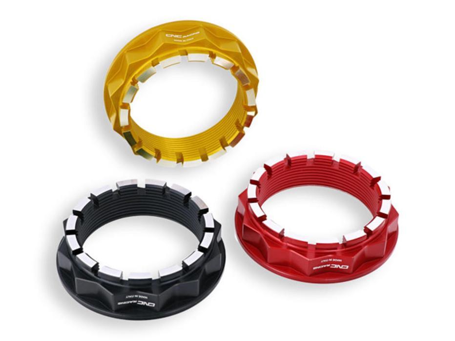 DA501 - CNC RACING Ducati / MV Agusta Rear Wheel Axle Nut bi-color (left) – Accessories in the Motoraider Motorcycle Aftermarket Accessories and Parts Online Shop