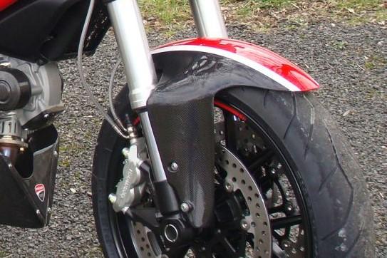 CARBONVANI Ducati Monster 696/796/1100 Carbon Front Fender "Ducati Corse" – Accessories in the 2WheelsHero Motorcycle Aftermarket Accessories and Parts Online Shop