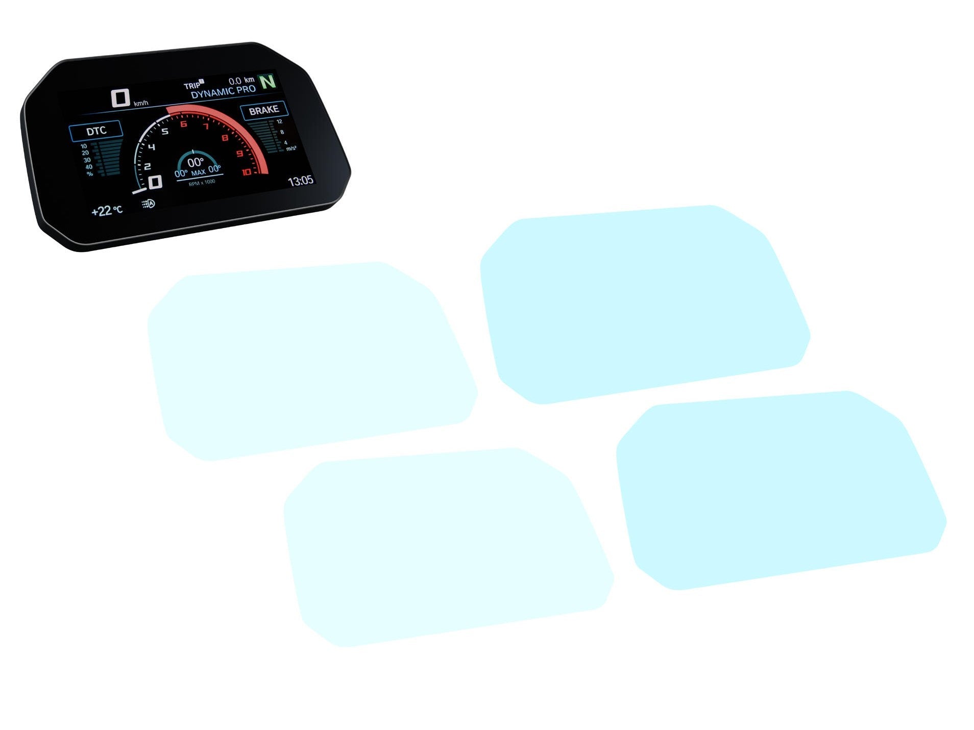 DP081 - CNC RACING BMW M series / S series Dashboard Screen Protectors kit – Accessories in the Motoraider Motorcycle Aftermarket Accessories and Parts Online Shop