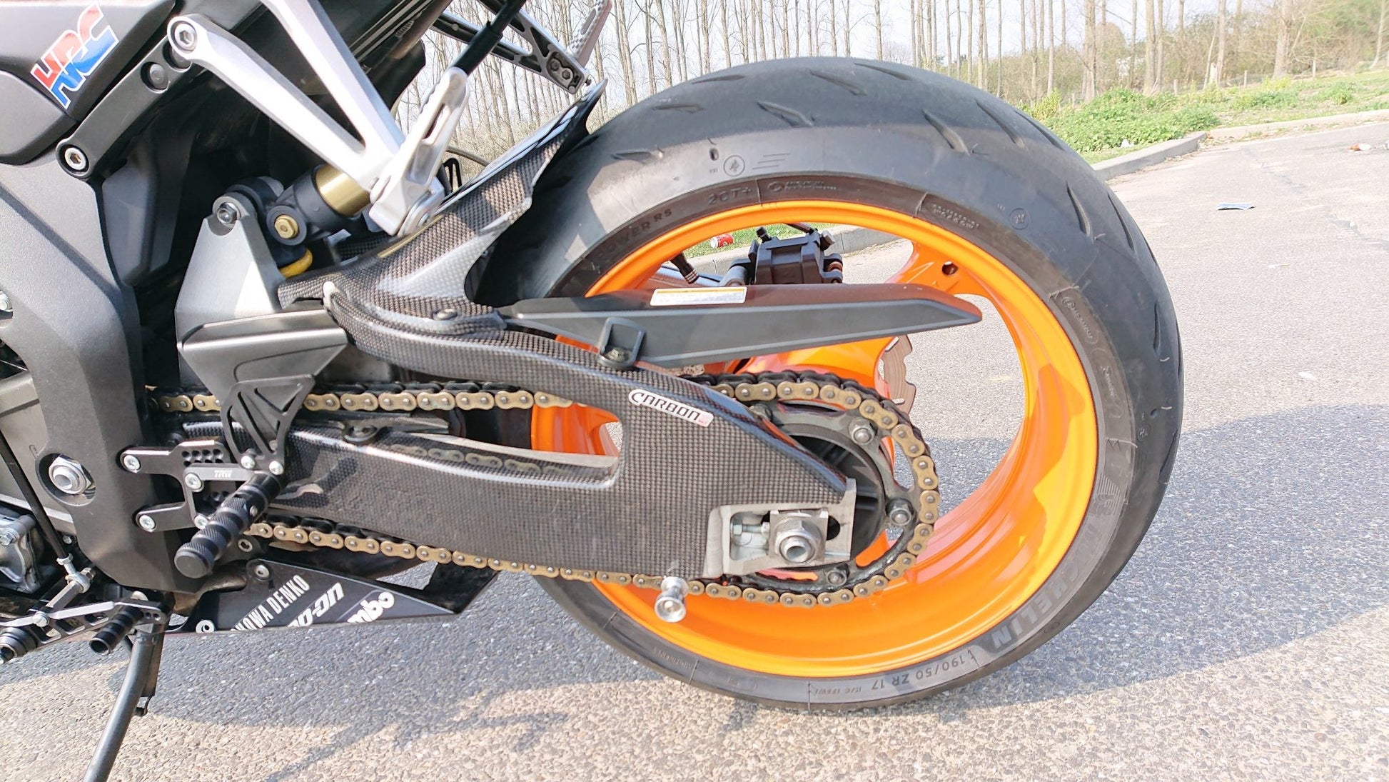 CARBON2RACE Honda CBR1000RR (04/07) Carbon Swingarm Covers – Accessories in the 2WheelsHero Motorcycle Aftermarket Accessories and Parts Online Shop