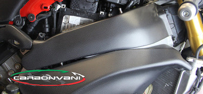 CARBONVANI Ducati Panigale V4 / V4S (18/19) Carbon Fuel Tank Frame Covers – Accessories in the 2WheelsHero Motorcycle Aftermarket Accessories and Parts Online Shop