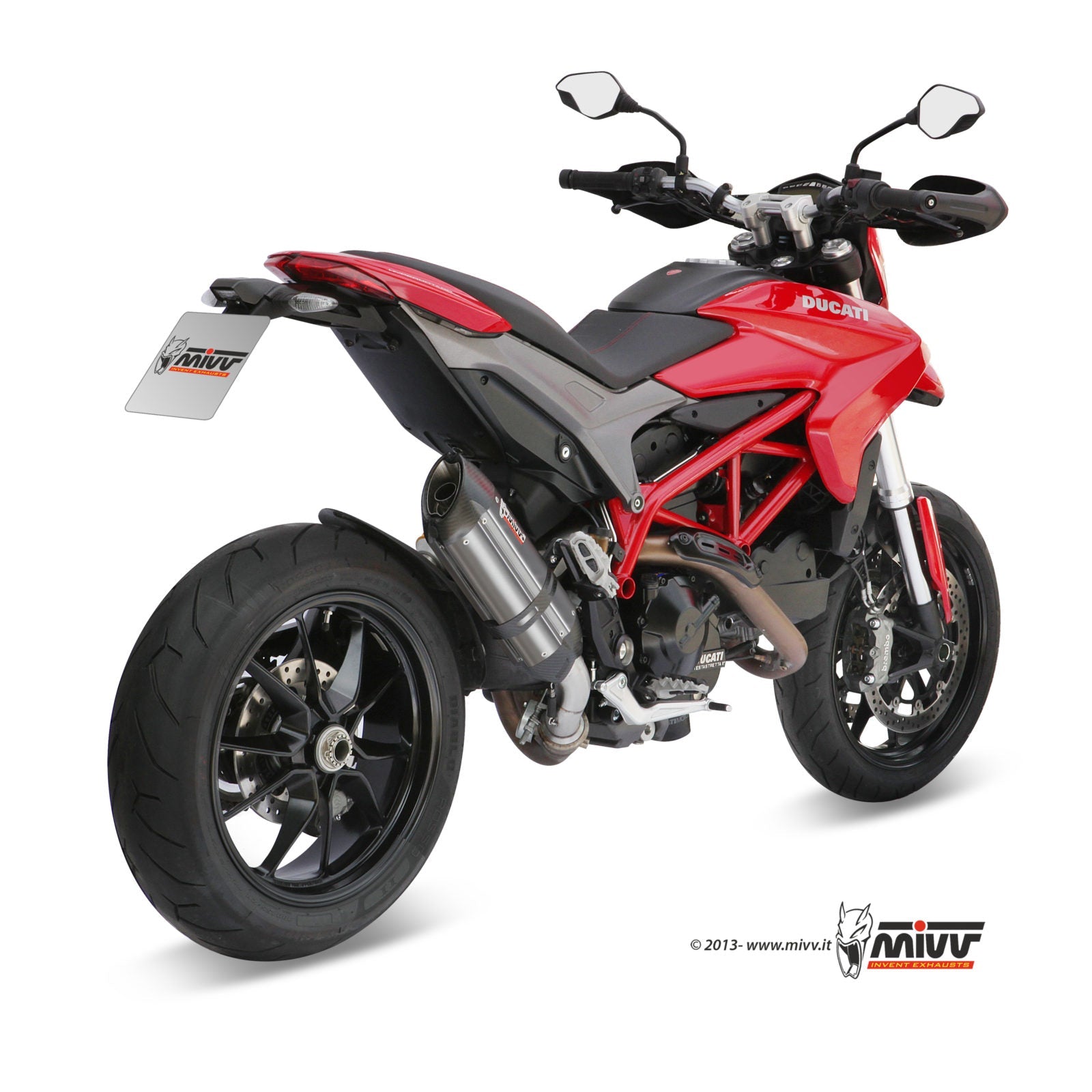 MIVV D.029 Ducati Hypermotard 821 (13/15) Slip-on Exhaust "Suono" (stainless steel; approved) – Accessories in the 2WheelsHero Motorcycle Aftermarket Accessories and Parts Online Shop