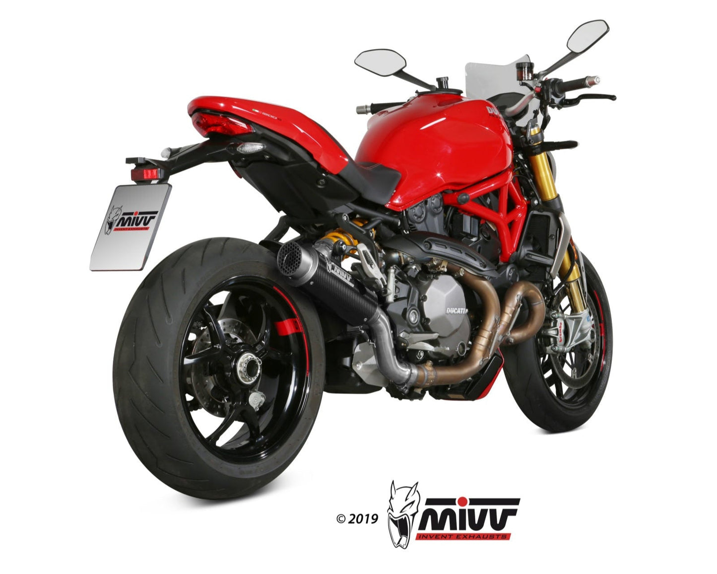 MIVV D.041 Ducati Monster 1200 (17/21) Slip-on Exhaust "GP Pro" (carbon; approved) – Accessories in the 2WheelsHero Motorcycle Aftermarket Accessories and Parts Online Shop