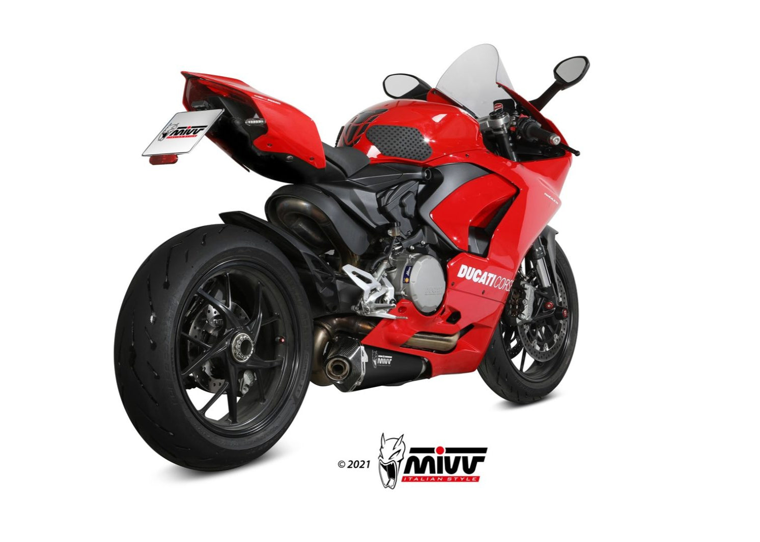 MIVV D.046 Ducati Panigale V2 (20/24) Slip-on Exhaust "Delta Race" (black steel; approved) – Accessories in the 2WheelsHero Motorcycle Aftermarket Accessories and Parts Online Shop