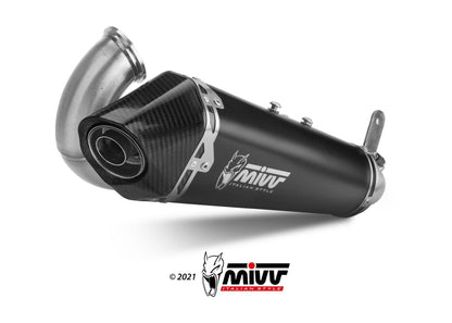 MIVV D.046 Ducati Panigale V2 (20/24) Slip-on Exhaust "Delta Race" (black steel; approved) – Accessories in the 2WheelsHero Motorcycle Aftermarket Accessories and Parts Online Shop