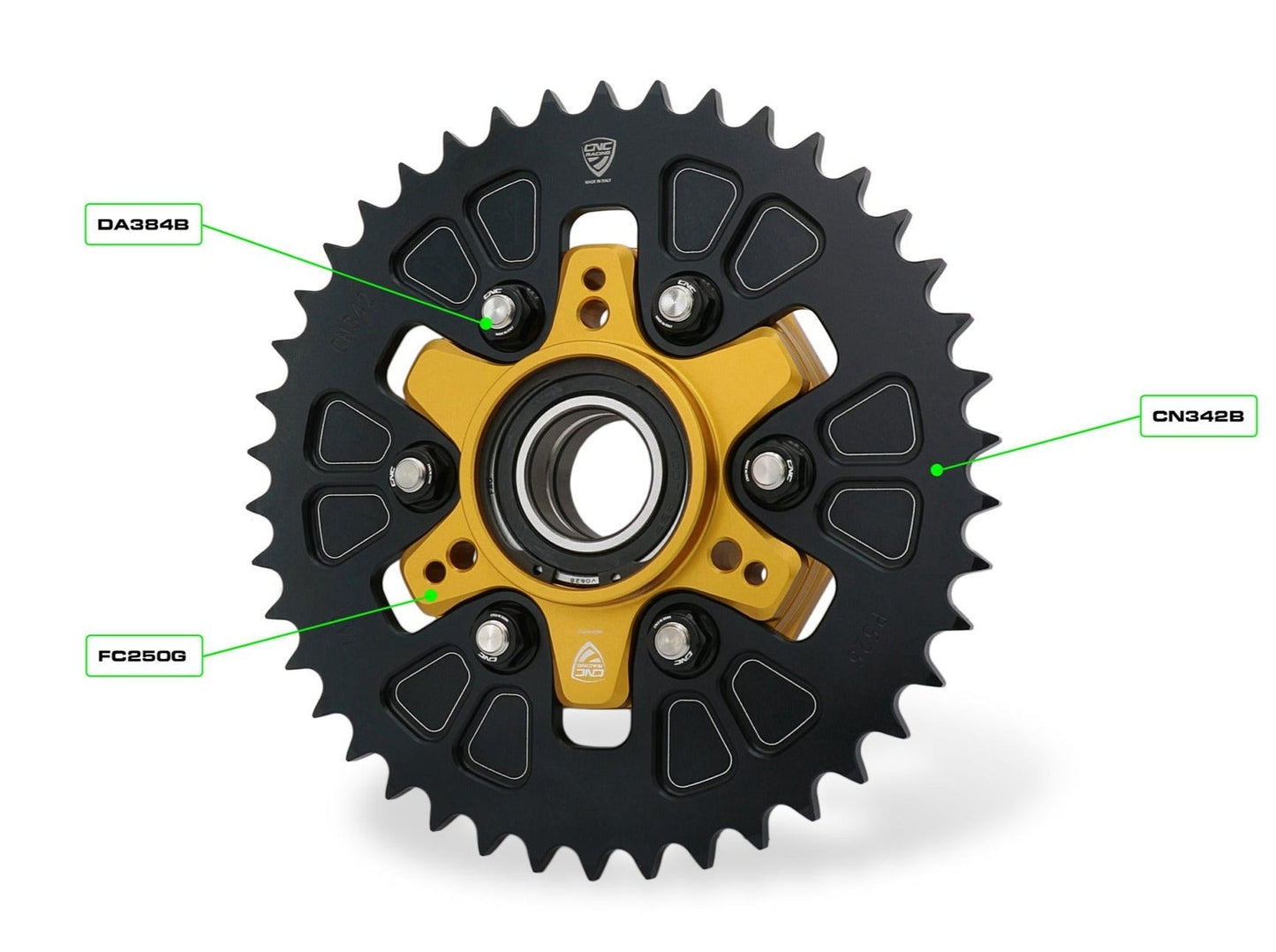 FC250 - CNC RACING Ducati Multistrada V4 (2021+) Rear Sprocket Flange + Gear Ring – Accessories in the Motoraider Motorcycle Aftermarket Accessories and Parts Online Shop