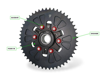 FC251 - CNC RACING Ducati DesertX (2022+) Rear Sprocket Flange + Gear Ring – Accessories in the Motoraider Motorcycle Aftermarket Accessories and Parts Online Shop