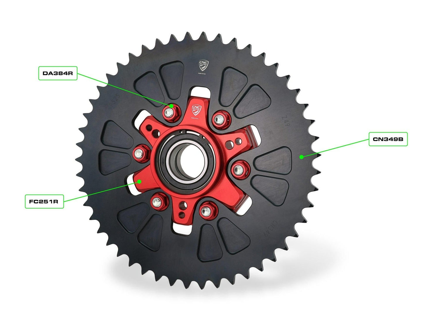 FC251 - CNC RACING Ducati DesertX (2022+) Rear Sprocket Flange + Gear Ring – Accessories in the Motoraider Motorcycle Aftermarket Accessories and Parts Online Shop
