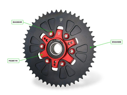 FC251 - CNC RACING Ducati DesertX (2022+) Rear Sprocket Flange + Gear Ring – Accessories in the Motoraider Motorcycle Aftermarket Accessories and Parts Online Shop