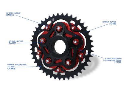 CNC RACING FC302 MV Agusta Cush Drive Hub Flange – Accessories in the Motoraider Motorcycle Aftermarket Accessories and Parts Online Shop