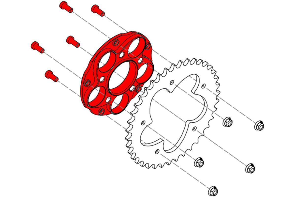 FC212 - CNC RACING Ducati Cush Drive Hub Flange – Accessories in the Motoraider Motorcycle Aftermarket Accessories and Parts Online Shop