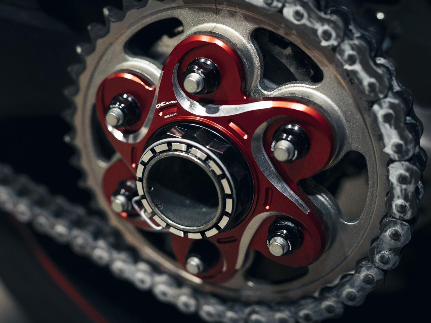 FL504S - CNC RACING Ducati Rear Sprocket Flange (carrier; bi-color) – Accessories in the Motoraider Motorcycle Aftermarket Accessories and Parts Online Shop