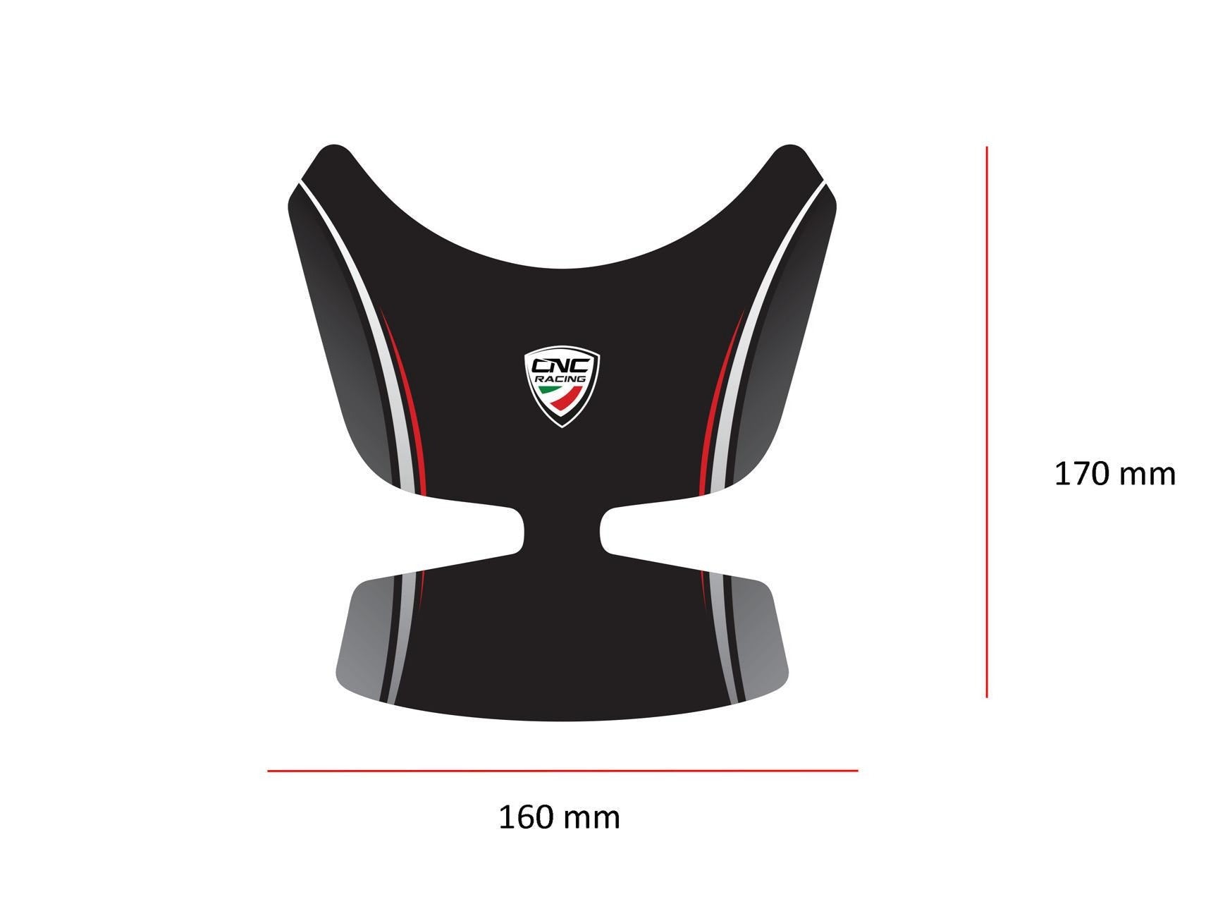 FP009 - CNC RACING Ducati Multistrada Fuel Tank Pad – Accessories in the Motoraider Motorcycle Aftermarket Accessories and Parts Online Shop