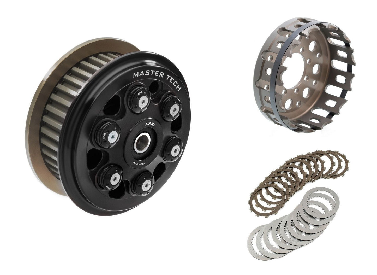 FR365 - CNC RACING Ducati 6 Springs Slipper Clutch "Master Tech" (full kit, 12 teeth organic discs) – Accessories in the Motoraider Motorcycle Aftermarket Accessories and Parts Online Shop
