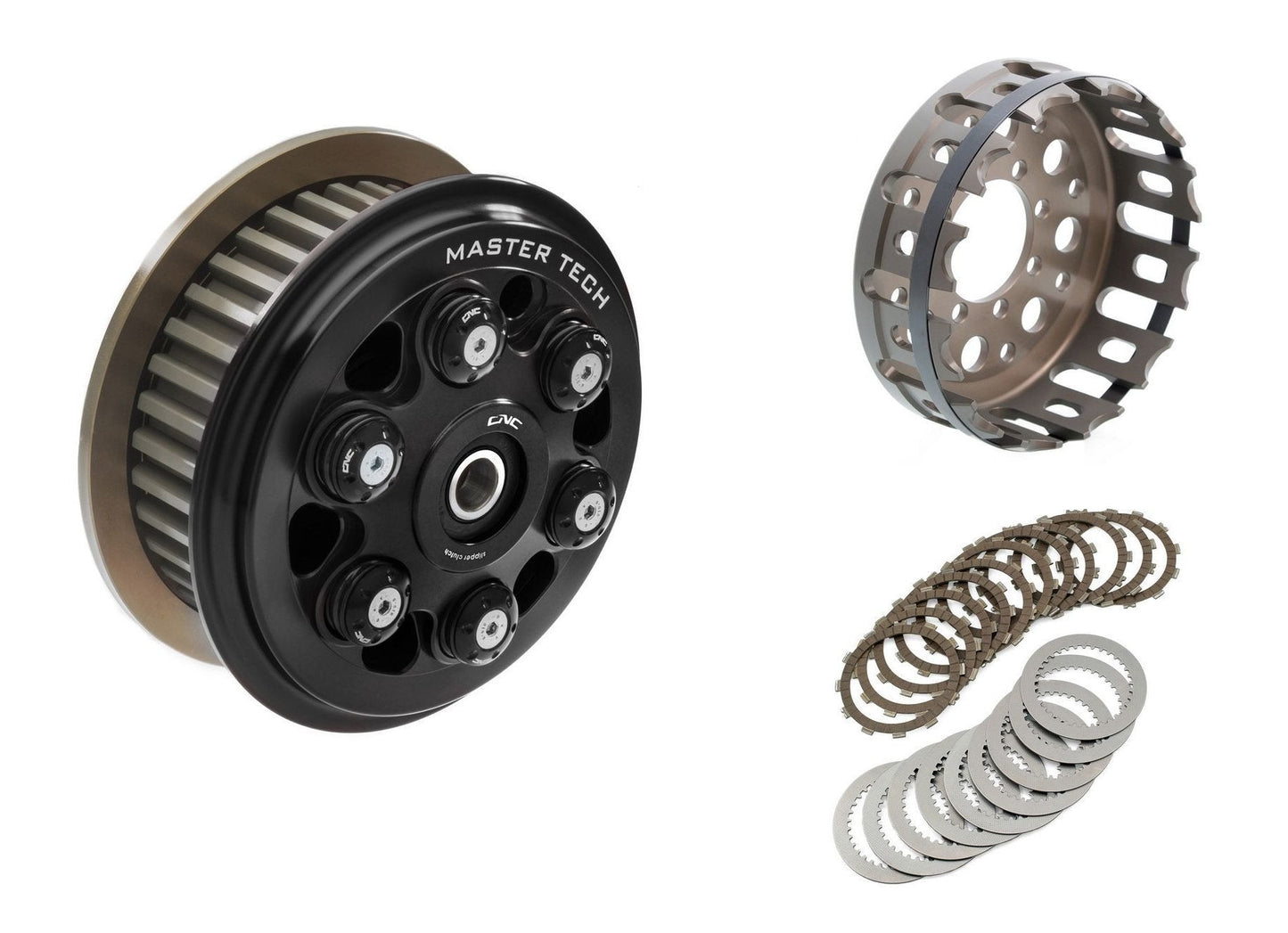 FR366 - CNC RACING Ducati 6 Springs Slipper Clutch "Master Tech" (full kit, 12-teeth sintered discs) – Accessories in the Motoraider Motorcycle Aftermarket Accessories and Parts Online Shop