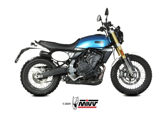 MIVV FM.001 FANTIC CABALLERO 500 ( 2021+ ) Full System Exhaust "X-M1" (black; not approved) – Accessories in the 2WheelsHero Motorcycle Aftermarket Accessories and Parts Online Shop