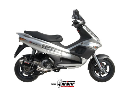MIVV G.002 GILERA NEXUS 500 ( 2003 - 04 ) Slip-on Exhaust "GP" (black; approved) – Accessories in the 2WheelsHero Motorcycle Aftermarket Accessories and Parts Online Shop
