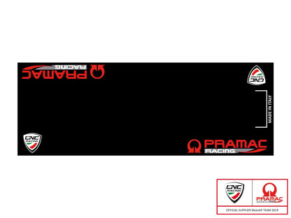 GA003BPR - CNC RACING GA003PR Garage Carpet (220 x 80 cm; Pramac Racing Limited Edition) – Accessories in the Motoraider Motorcycle Aftermarket Accessories and Parts Online Shop