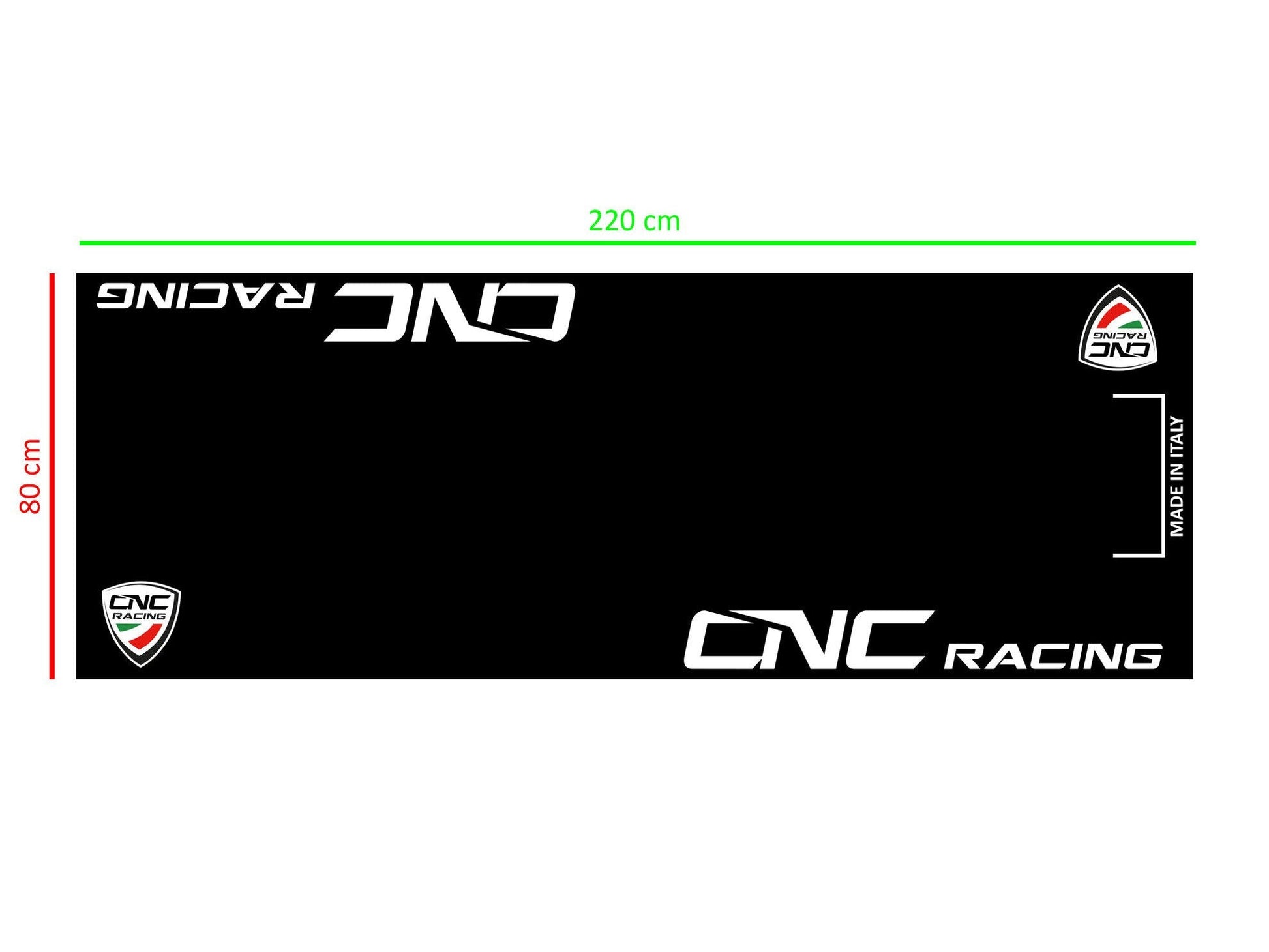 GA003B - CNC RACING GA003 Garage Carpet (220 x 80 cm) – Accessories in the Motoraider Motorcycle Aftermarket Accessories and Parts Online Shop