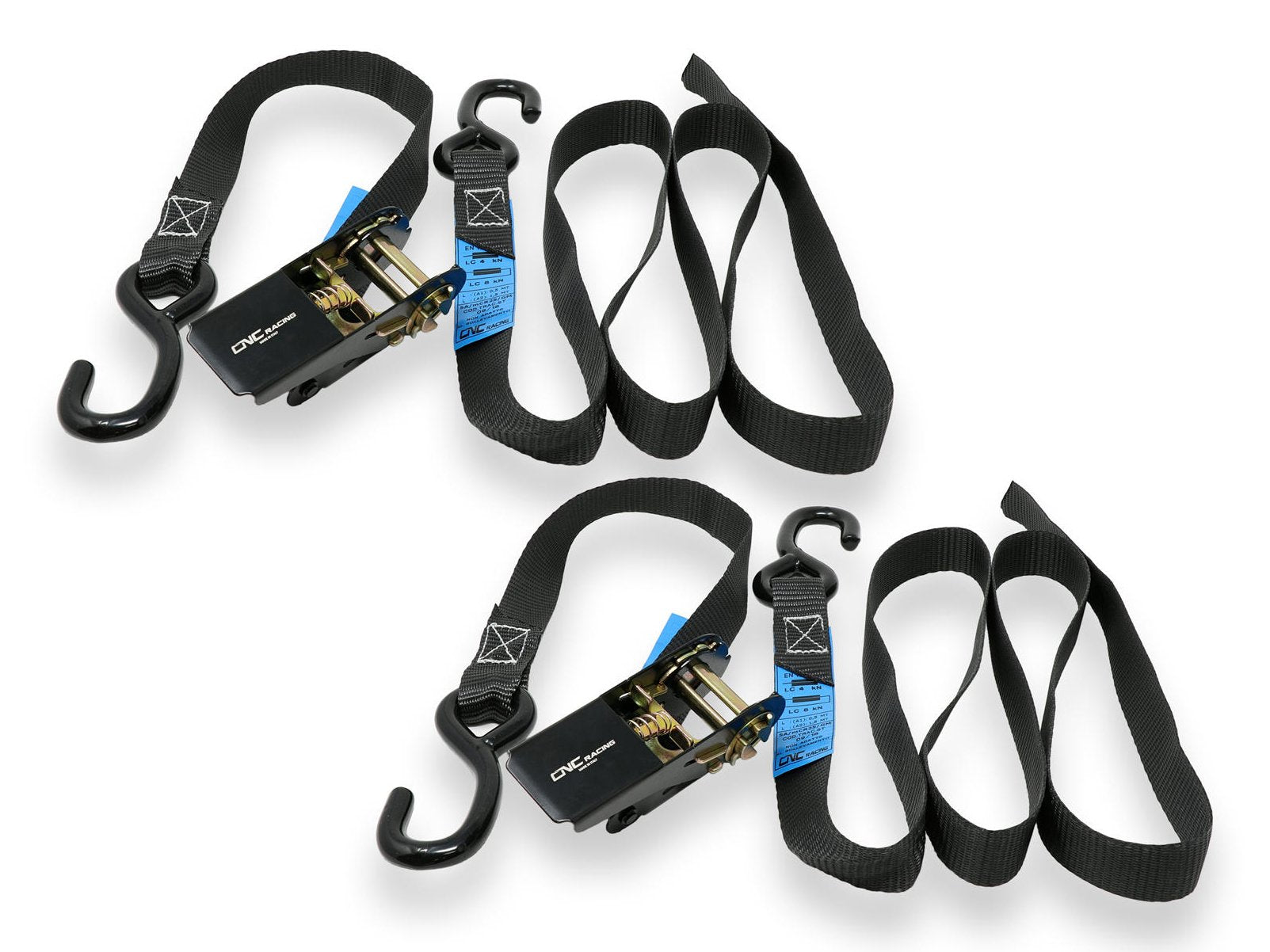 CNC RACING GA007 Motorcycle Tie-down Ratchet Strap Kit – Accessories in the Motoraider Motorcycle Aftermarket Accessories and Parts Online Shop
