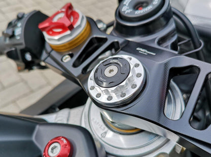 GH100 - CNC RACING Aprilia Steering Stem Top Plate Nut – Accessories in the Motoraider Motorcycle Aftermarket Accessories and Parts Online Shop