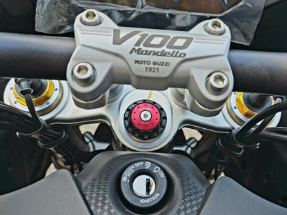 GH102 - CNC RACING Moto Guzzi V100 Mandello (2022+) Steering Stem Top Plate Nut – Accessories in the Motoraider Motorcycle Aftermarket Accessories and Parts Online Shop