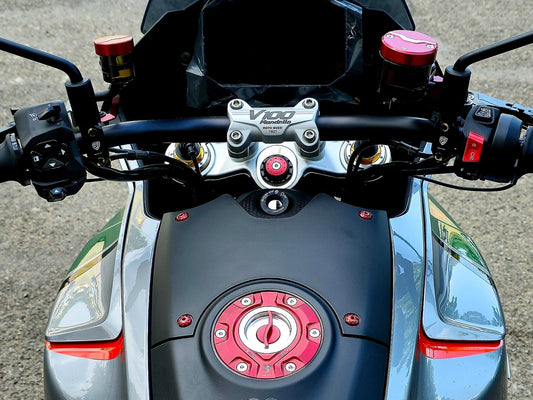 GH102 - CNC RACING Moto Guzzi V100 Mandello (2022+) Steering Stem Top Plate Nut – Accessories in the Motoraider Motorcycle Aftermarket Accessories and Parts Online Shop