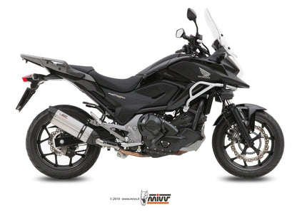 MIVV H.046 HONDA NC 750 S / X ( 2014 - 15 ) Slip on Exhaust "Suono" (stainless steel; approved) – Accessories in the 2WheelsHero Motorcycle Aftermarket Accessories and Parts Online Shop