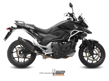 MIVV H.046 HONDA NC 750 S / X ( 2014 - 15 ) Slip on Exhaust "Suono" (black; approved) – Accessories in the 2WheelsHero Motorcycle Aftermarket Accessories and Parts Online Shop