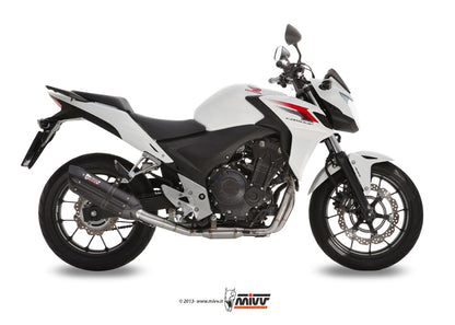 MIVV H.051 HONDA CB 500 F / X ( 2013 / 15 ) Slip On Exhaust "Suono" (black; approved) – Accessories in the 2WheelsHero Motorcycle Aftermarket Accessories and Parts Online Shop