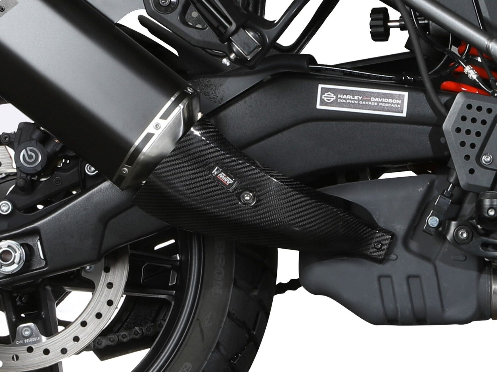 MIVV HD.003 HARLEY DAVIDSON PAN AMERICA / SPECIAL ( 2021+ ) Slip on Exhaust "Speed Edge" (black; approved) – Accessories in the 2WheelsHero Motorcycle Aftermarket Accessories and Parts Online Shop