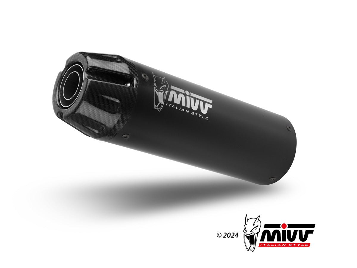 MIVV H.091 Honda CMX 500 REBEL ( 2022+ ) Slip-on Exhaust "HR-1" (black +long carbon cap back; approved) – Accessories in the 2WheelsHero Motorcycle Aftermarket Accessories and Parts Online Shop